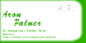 aron palmer business card